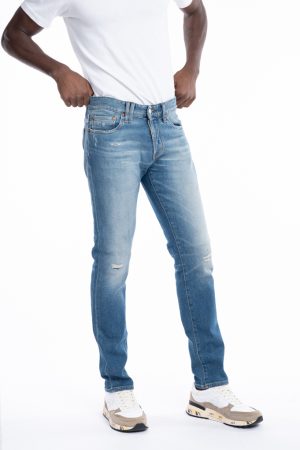 jeans Bone chiaro strappato