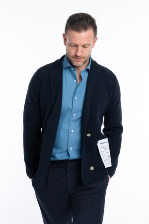 Giacca maglia doppiopetto