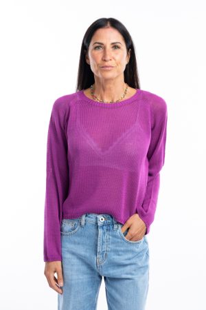 Maglia girocollo cotone