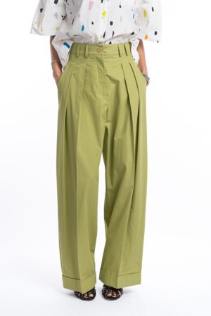 Pantalone 2 pinces in cotone