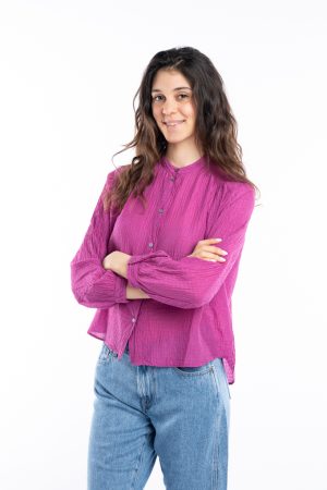 Camicia voile cotone/seta