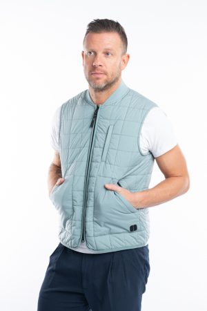 Gilet Sully Mirto in piuma