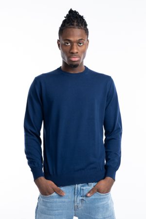 Maglia girocollo cotone crepe
