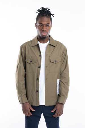 Overshirt palme ricamate schie