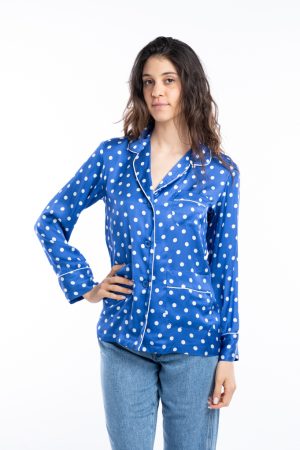 Giacca Camicia  fantasia pois