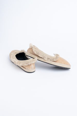 Scarpe Friulane velluto/frange