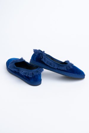 Scarpe Friulane velluto/frange